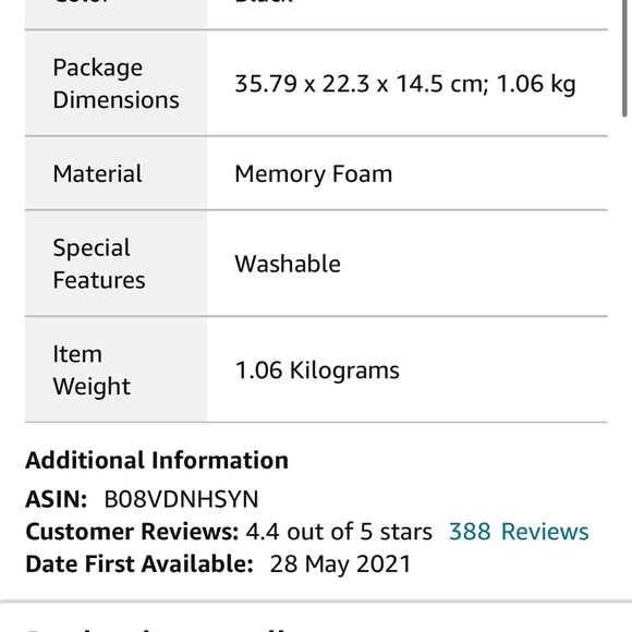 Eterish Memory Foam Seat Cushion for Office Chair - Picture 9 of 9